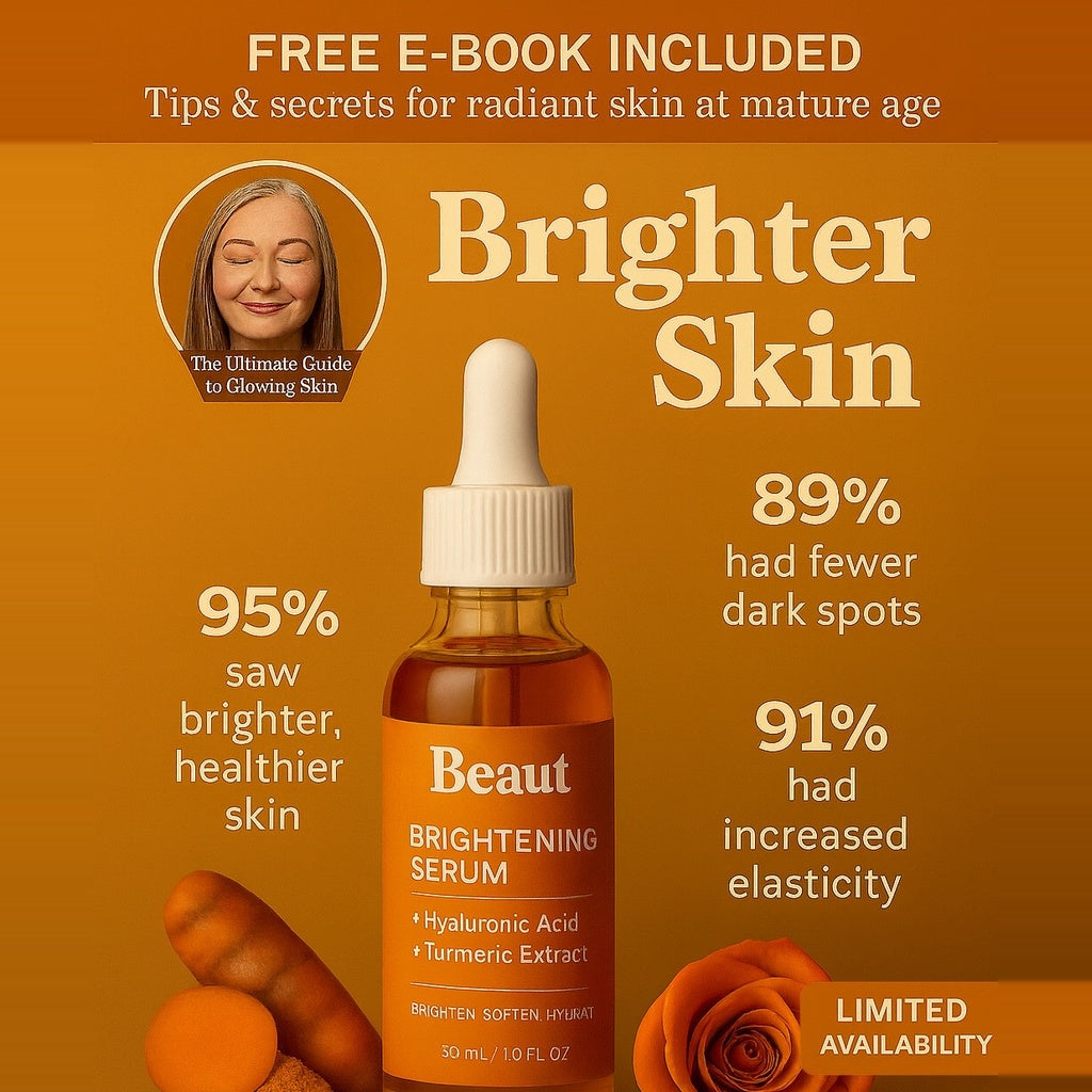 Turmeric + Hyaluronic Acid: Brightening Serum for Soft, Even Skin