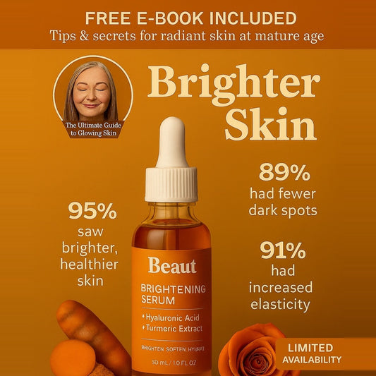 Turmeric + Hyaluronic Acid: Brightening Serum for Soft, Even Skin